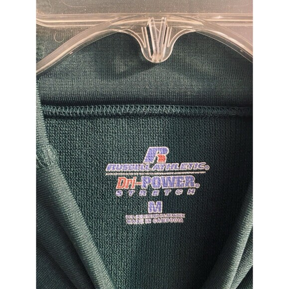 Russell Athletics Pullover Mens Sz M Green Dri Power Stretch Long Sleeve Shirt - Picture 4 of 16